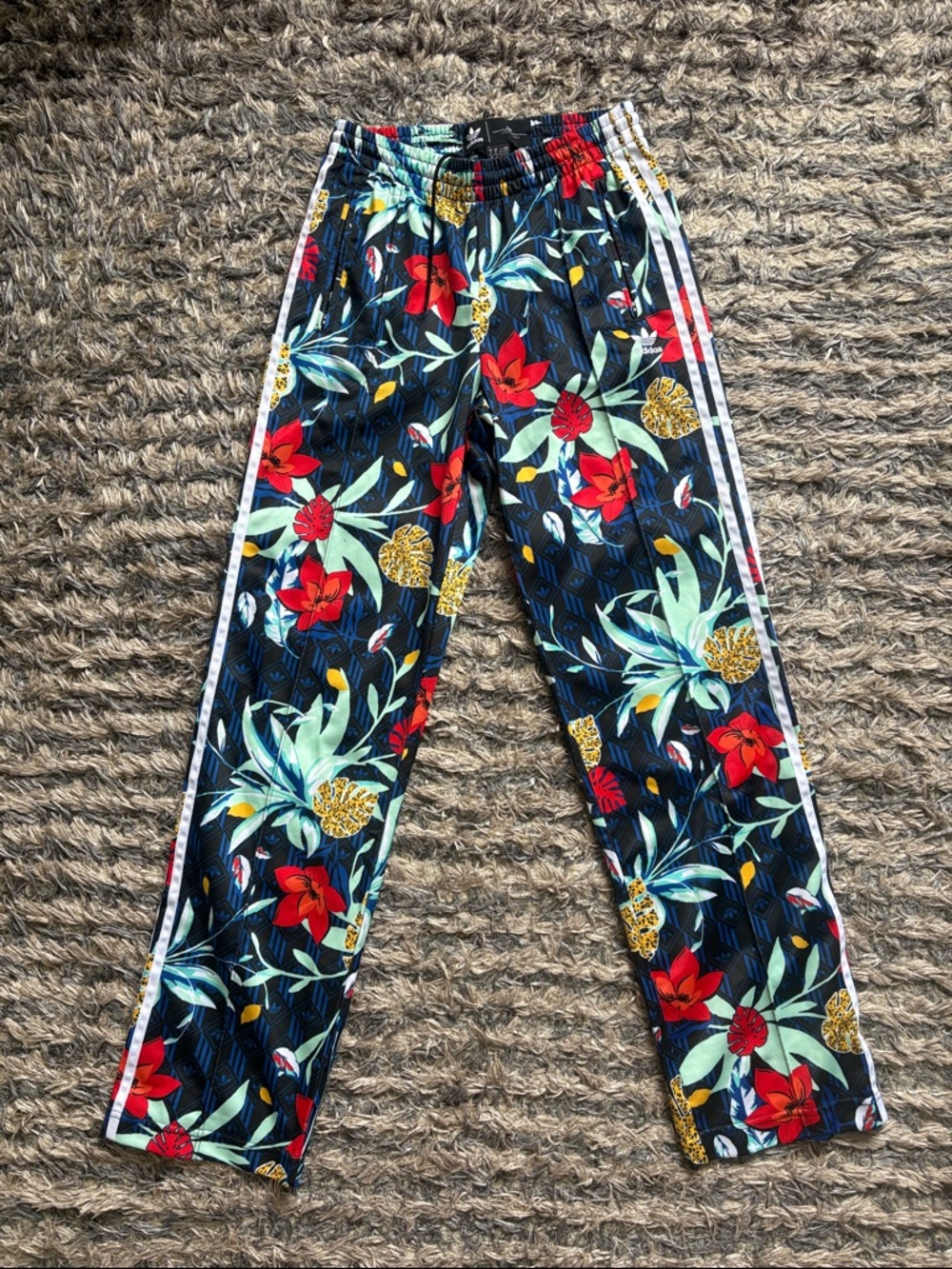 Adidas x HER Studio London Straight-Leg Floral Print Track Pants XS New